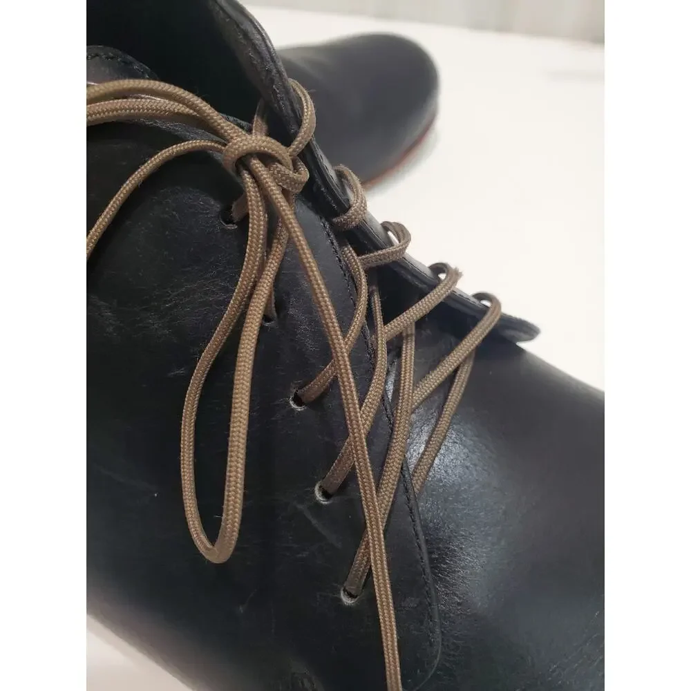 Nisolo Emilio Chukka Black Leather Boots Size 10
